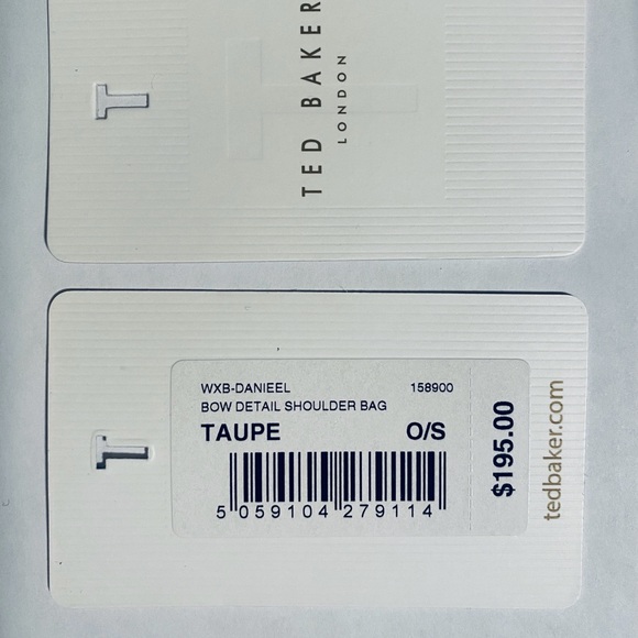 Ted Baker Taupe/Pink Danieel Cross Body Handbag EUC - Picture 7 of 10